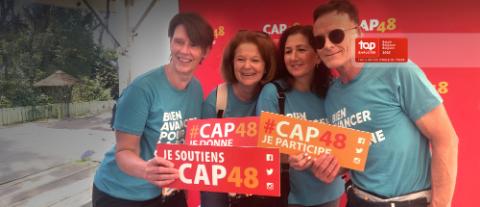 Collègues CBC soutenant l'association CAP 48