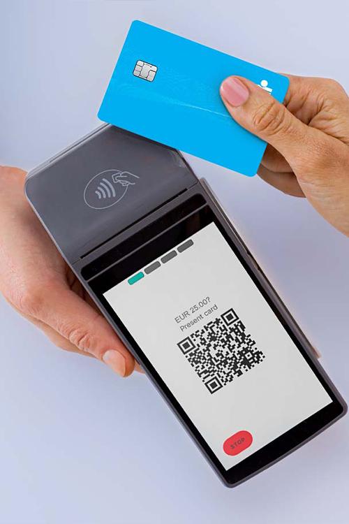 Paiement sur un terminal Saturn