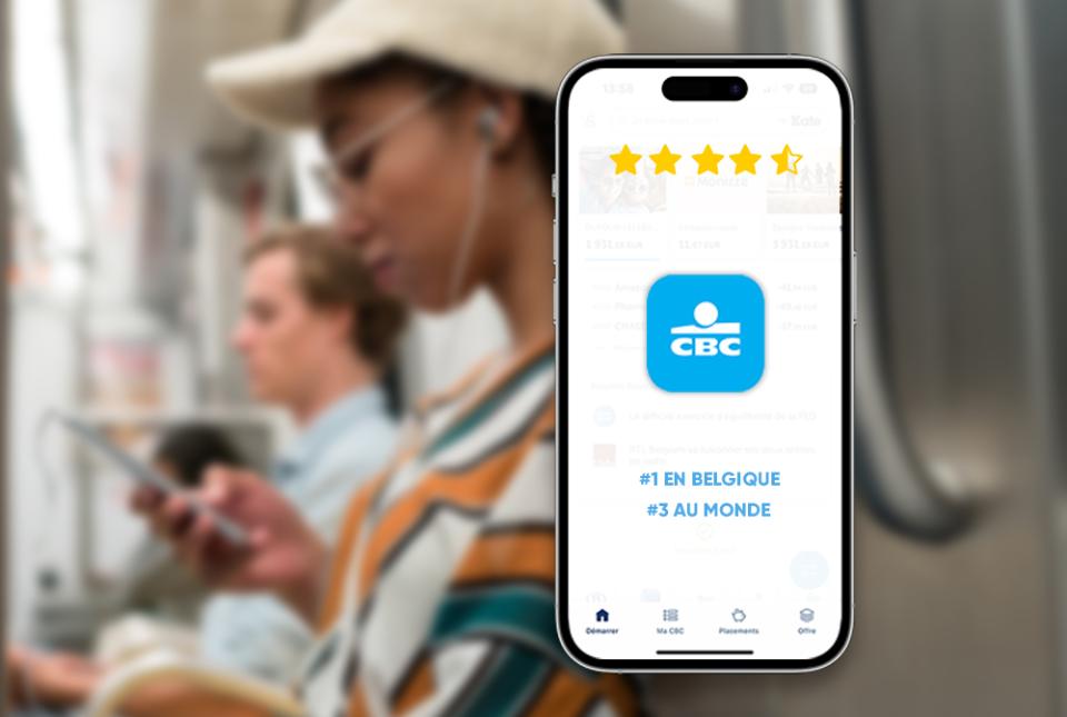 CBC Mobile, meilleure app bancaire de Belgique