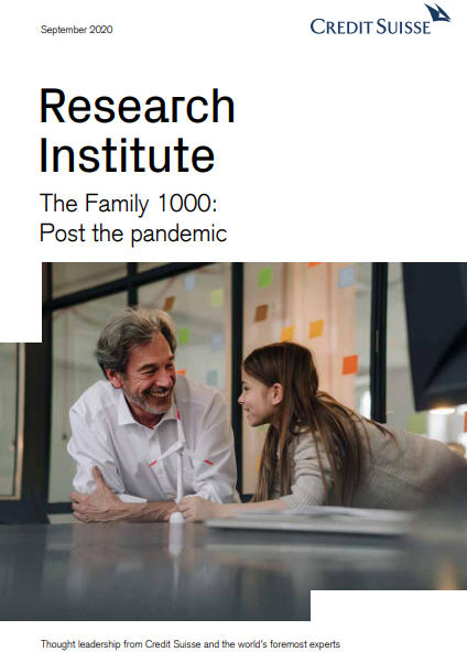 Rapport "Credit Suisse Family 1000: Post the Pandemic" 2020